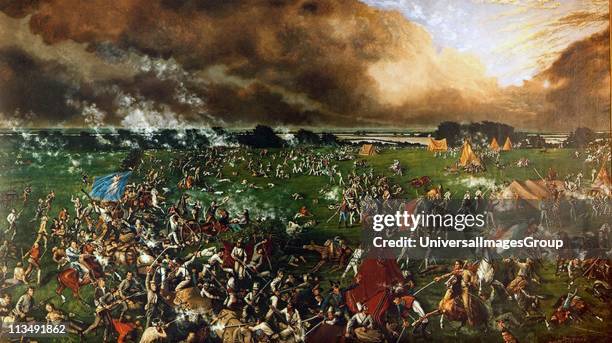 Battle of San Jacinto, 21 April 1836: Texas War of Independence also called the Texas Revolution. Mexicans led by Santa Anna defeated in 12 minutes...