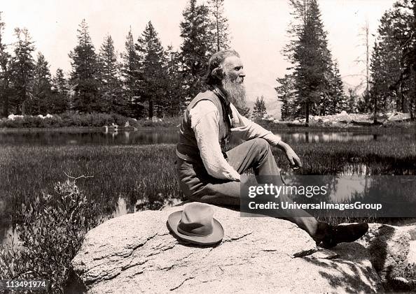 John Muir (1838-1914) Scottish-born American naturalist, engineer, writer and pioneer of conservation. Campaigned for preservation of US wilderness including Yosemite Valley and Sequoia National Park. Founder of The Sierra Club. Photograph.