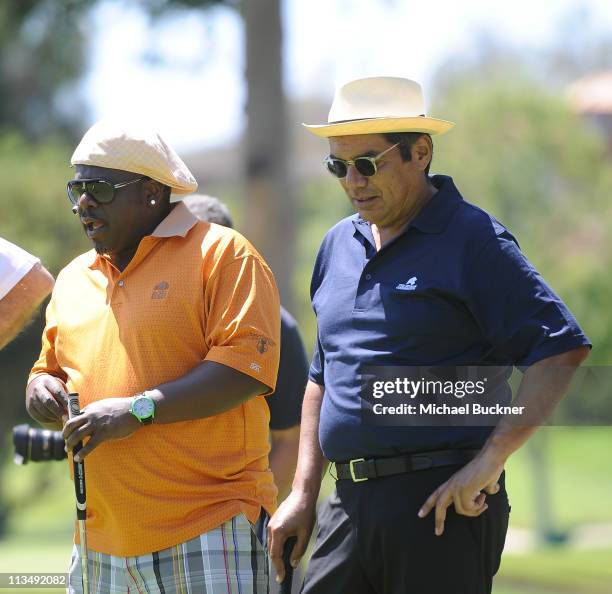 Comedians Cedric The Entertainer and George Lopez attends the Fourth Annual George Lopez Celebrity Golf Classic benefitting the Lopez Foundation at...