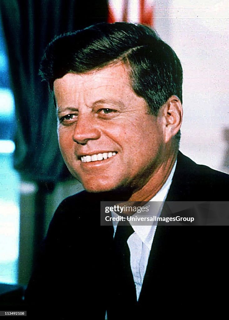 John F Kennedy (1917-1963), 35th President of the United States of America (1961-1963,). ...