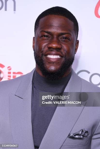 CinemaCon International Star of the Year Award recipient actor Kevin Hart arrives for the 2019 Big Screen Achievement Awards at the Omia nightclub at...