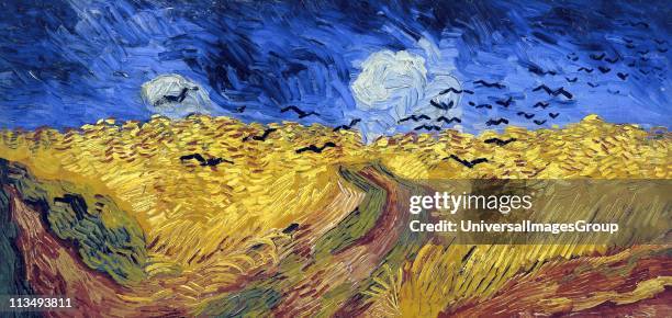 Vincent Van Gogh Dutch post-Impressionist painter. Van Gogh suffered from mental illness and died from a self-inflicted gunshot wound. Wheatfield...