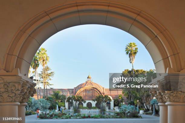 edifício botânico-balboa park-san diego - balboa park - fotografias e filmes do acervo