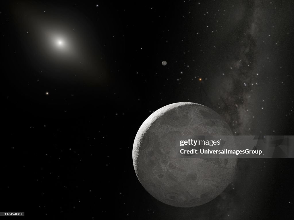 Hubble Space Telescope the tenth planet currently nicknamed Xena and found that it's only slightly larger than Pluto...