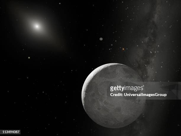 Hubble Space Telescope the tenth planet currently nicknamed Xena and found that it's only slightly larger than Pluto