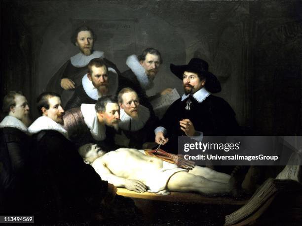 Rembrandt van Rijn The Anatomy Lesson of Dr. Nicolaes Tulp. 1632 Oil on canvas