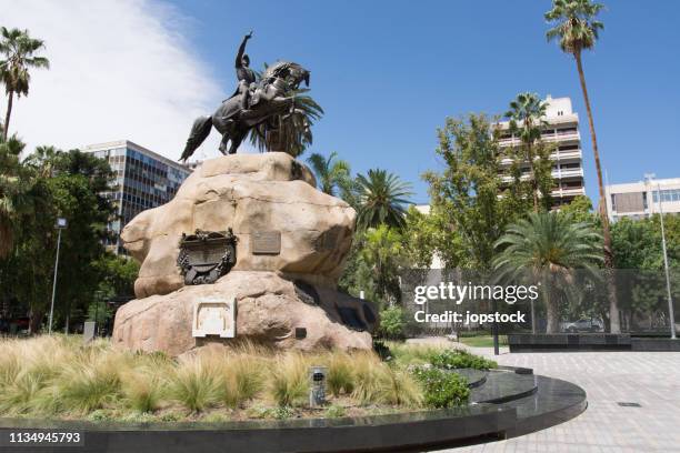 san martin square in mendoza city, mendoza - mendoza argentina stock pictures, royalty-free photos & images