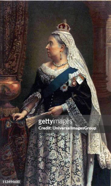 Souvenir portrait of Queen Victoria.