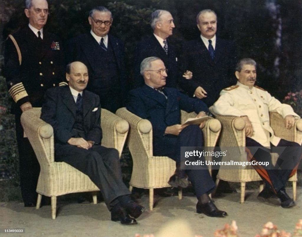 Attlee, Truman, and Stalin At Potsdam