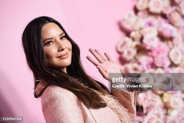 Olivia Munn attends Patrick Ta Beauty Launch on April 4, 2019 in Los Angeles, California.