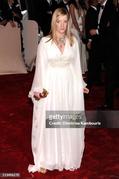 Designer Sarah Burton attends the "Alexander McQueen: Savage Beauty" Costume Institute Gala at The Metropolitan Museum of Art on May 2, 2011 in New...