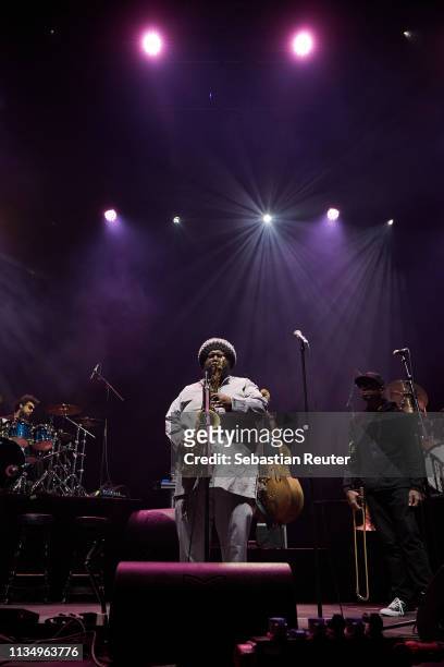 Kamasi Washington performs at Verti Music Hall on March 10, 2019 in Berlin, Germany.