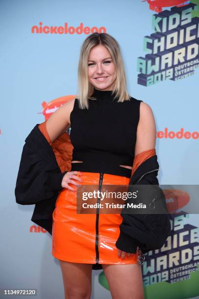 Kelly MissesVlog attends the Nickelodeon Kids Choice Awards on April 4, 2019 in Rust, Germany.