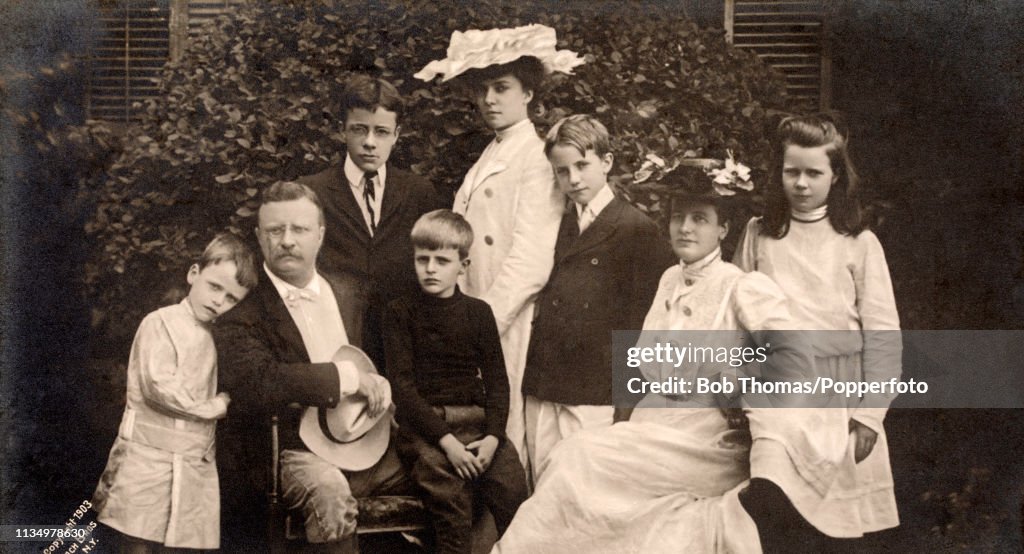 President Theodore Roosevelt With His Family