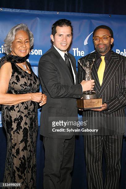 Rachel Robinson, John Leguizamo and Spike Lee during Jackie Robinson Foundation Annual Awards Dinner at The Waldorf Astoria Hotel in New York City,...