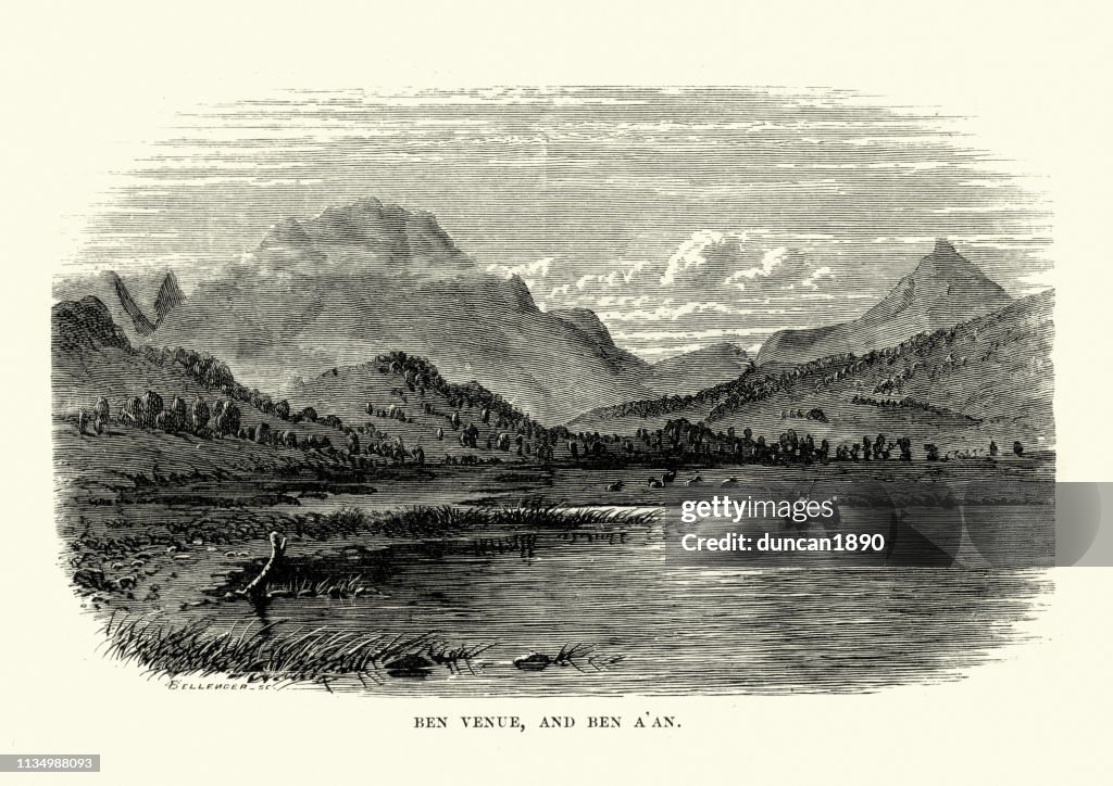 Ben Venue y Ben A'an, Escocia, siglo 19