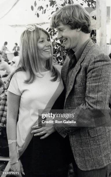 Hannie Strasser and Larry Wilcox during Toyota Pro/Celebrity Auto Race - March 14, 1981 at Long Beach Racetrack in Long Beach, California, United...