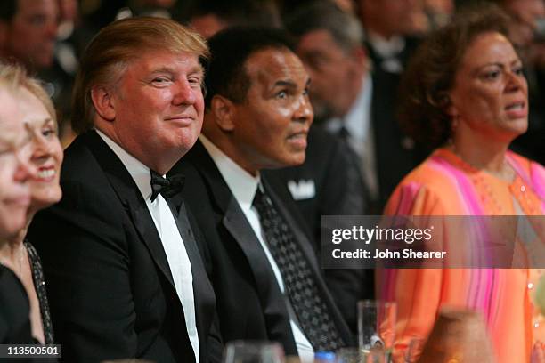 Donald Trump and Muhammad Ali during Muhammad Ali's Celebrity Fight Night XIII - Show at Marriot Desert Ridge Resort & Spa in Phoenix, Arizona,...