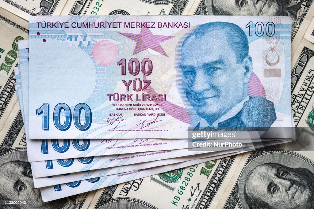 US Dollar And Turkish Lira Exchange Rates Fluctuate Due To Diplomatic Tensions