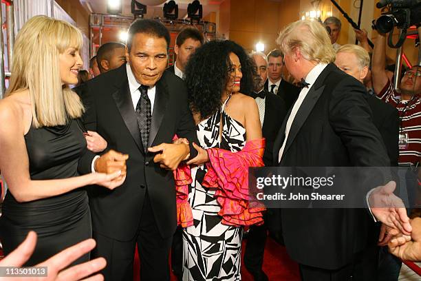 Sharon Stone, Muhammad Ali, Diana Ross and Doanld Trump