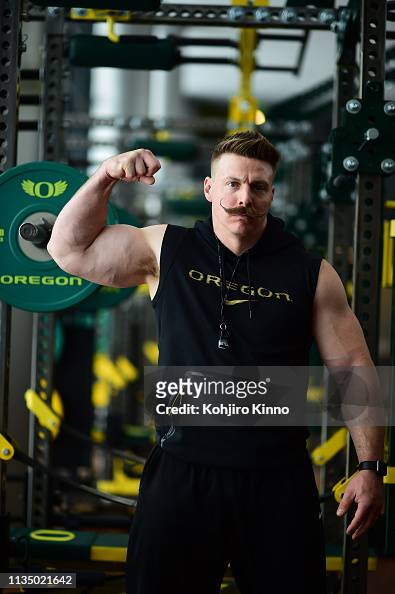 Portrait of Oregon strength and conditioning coach Aaron Feld posing...  News Photo - Getty Images