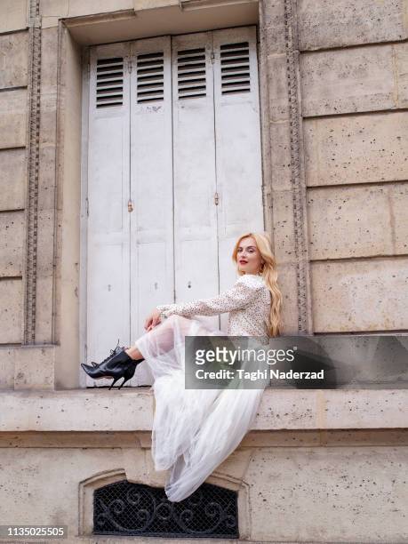 Presenter Fearne Cotton is photographed for Red Magazine UK on May 23, 2018 in Paris, France. PUBLISHED IMAGE.