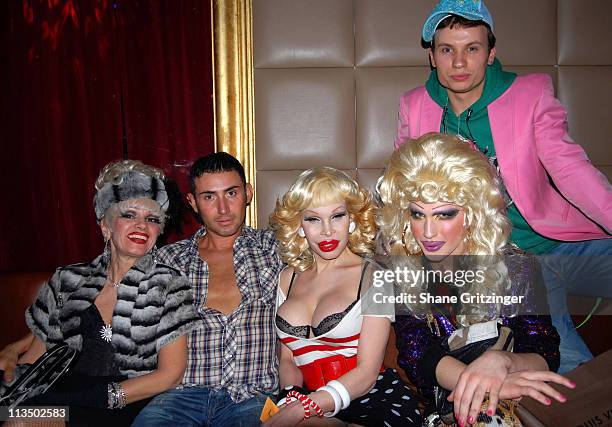 Cognac Wellerlane, Joseph Israel, Amanda Lepore, Jodie Harsh and Dennis The Menace