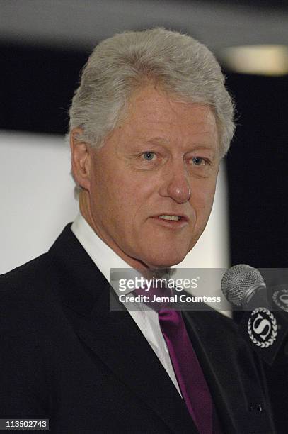 Former President William Jefferson Clinton speaks at the Ninth Annual National Action Network Convention at the New York Sheraton Hotel on April 19,...