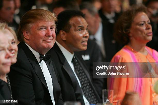 Donald Trump and Muhammad Ali during Muhammad Ali's Celebrity Fight Night XIII - Show at Marriot Desert Ridge Resort & Spa in Phoenix, Arizona,...