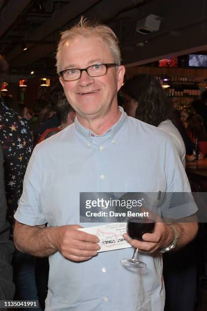 Harry Enfield attends the press night after party for "Ghost Stories" at The Lyric Hammersmith on April 5, 2019 in London, England.