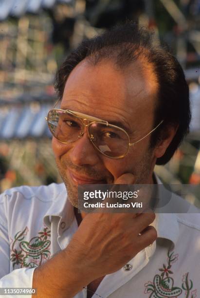 Italian singer-songwriter Antonello Venditti, Rome, Italy, 1991.