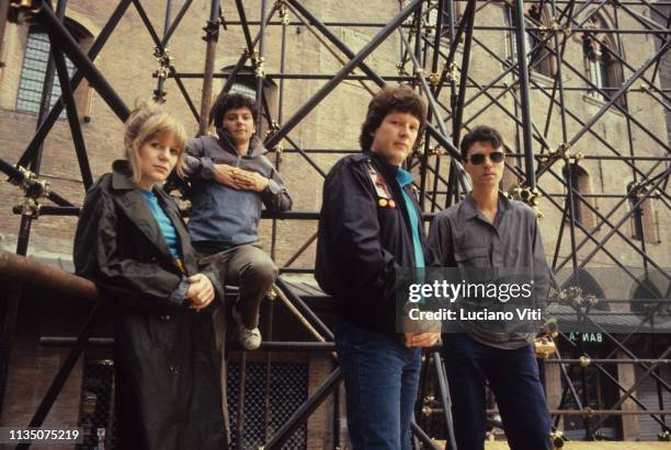 American new wave band Talking Heads , Bologna, Italy, 1982.