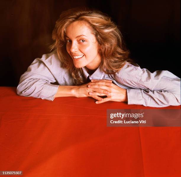 Italian-Australian actress Greta Scacchi, Rome, Italy, 1986.