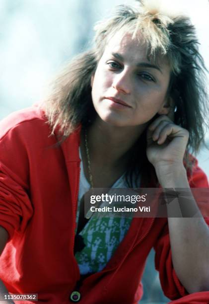 Italian singer-songwriter Gianna Nannini, Rome, Italy, circa 1982.