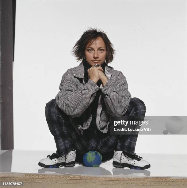 Italian singer-songwriter Gianna Nannini, Rome, Italy, 1993.