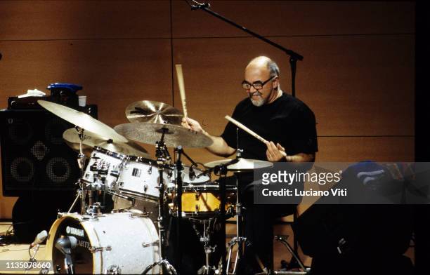 American jazz drummer Peter Erskine, Rome, 2006 / Peter Erskine, batterista jazz, Rome, Italy, 2006.