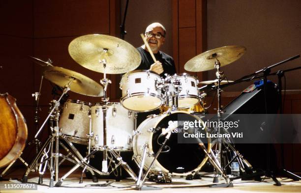 American jazz drummer Peter Erskine, Rome, 2006 / Peter Erskine, batterista jazz, Rome, Italy, 2006.