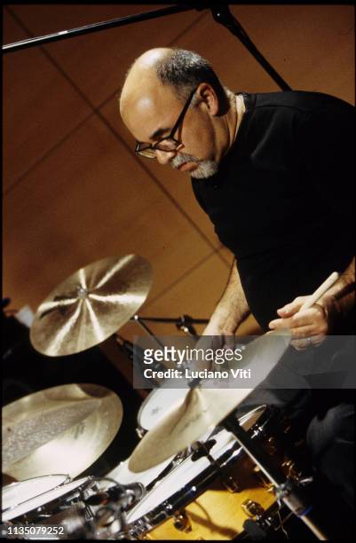 American jazz drummer Peter Erskine, Rome, 2006 / Peter Erskine, batterista jazz, Rome, Italy, 2006.