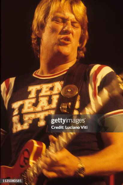 Alvin Lee of Ten Years After, Italy, 1985.