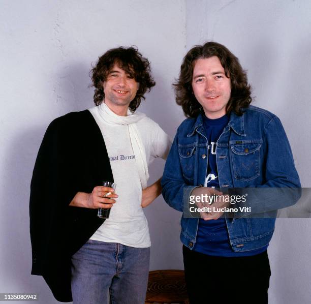 Jimmy Page, Rory Gallagher, Pistoia, Italy, 1984.