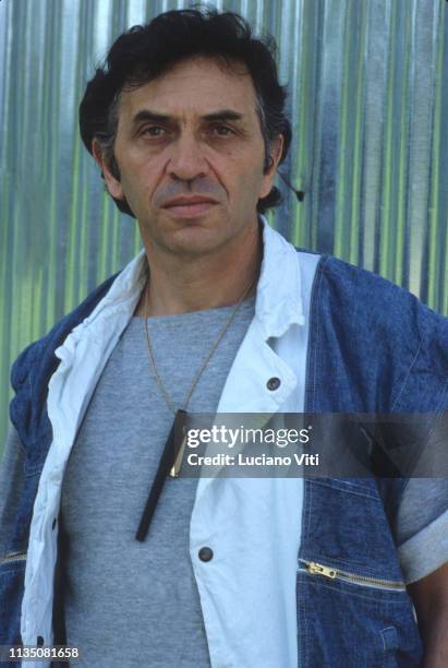 Rock music promoter Bill Graham, Rome, Italy, 1984.