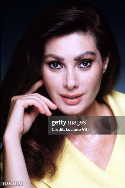 French actress and movie producer Edvige Fenech, Rome , Italy, circa 1991.