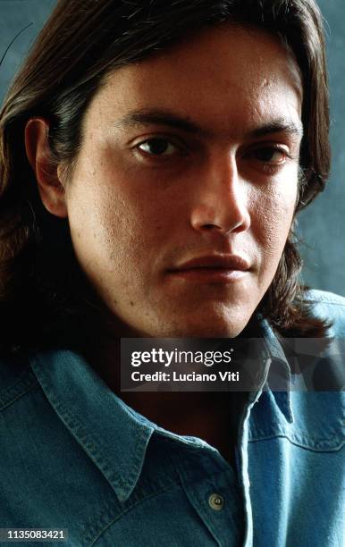 Italian pop singer Cristiano De Andrè, Rome, Italy, circa 1988.