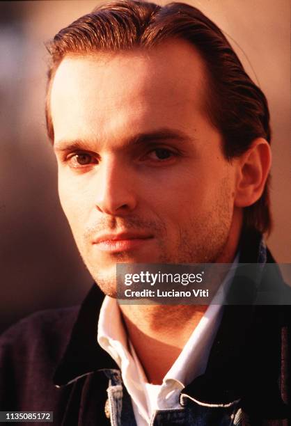 Italian-Spanish pop singer and actor Miguel Bosé, Rome, Italy, 1990.