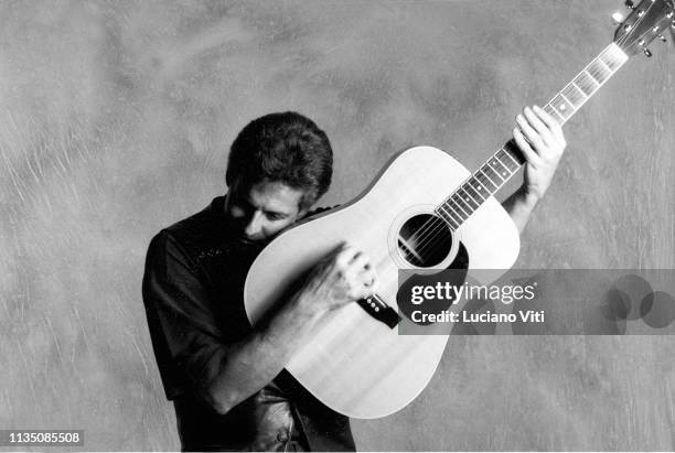 Italian singer-songwriter Claudio Baglioni, Rome, Italy, 1990.