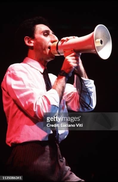 Italian singer-songwriter Franco Battiato, Italy, circa 1980.