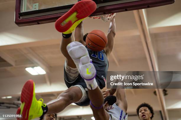 Academy Ascenders forward Jeremiah Robinson-Earl during the second half of the Geico National High School basketball tournament semifinal round game...