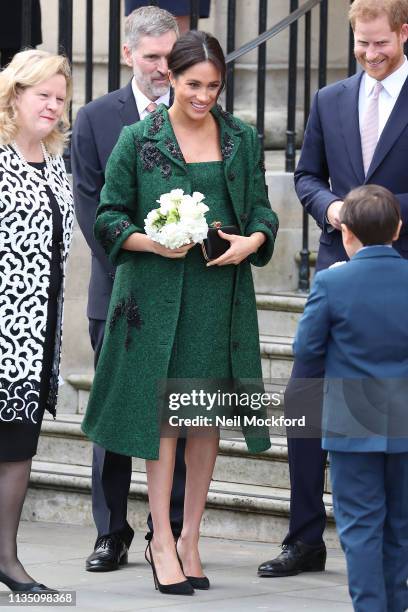 Prince Harry, Duke of Sussex and Meghan, Duchess Of Sussex attend a Commonwealth Day Youth Event at Canada House on March 11, 2019 in London, England.