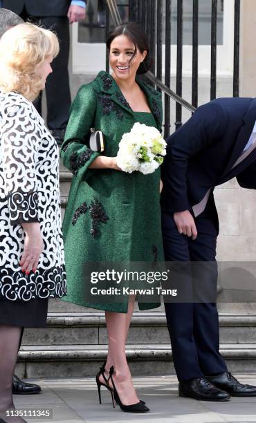Prince Harry, Duke of Sussex and Meghan, Duchess Of Sussex attend a Commonwealth Day Youth Event at Canada House on March 11, 2019 in London,...