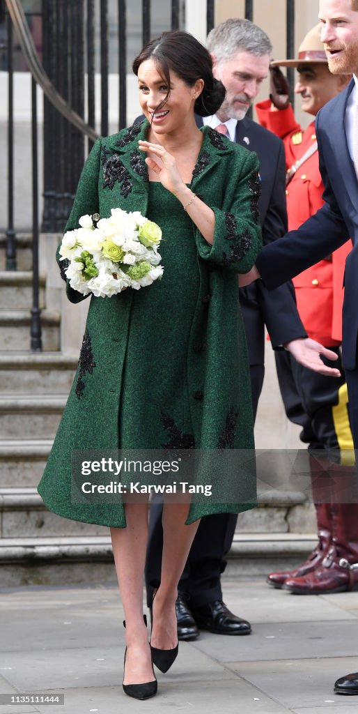 The Duke And Duchess Of Sussex Attend A Commonwealth Day Youth Event At Canada House